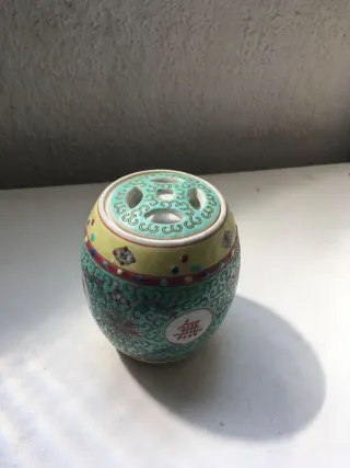 2x Jingdezhen Mun Shou artesanías porcelana nuevas
