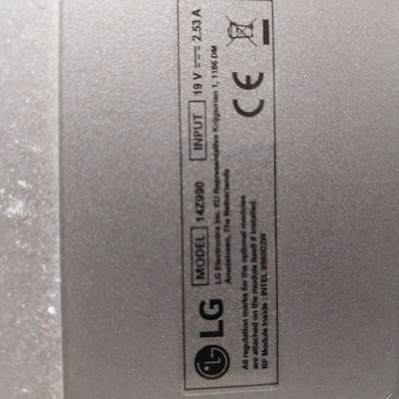 Portátil LG Gram para piezas afbeelding 2
