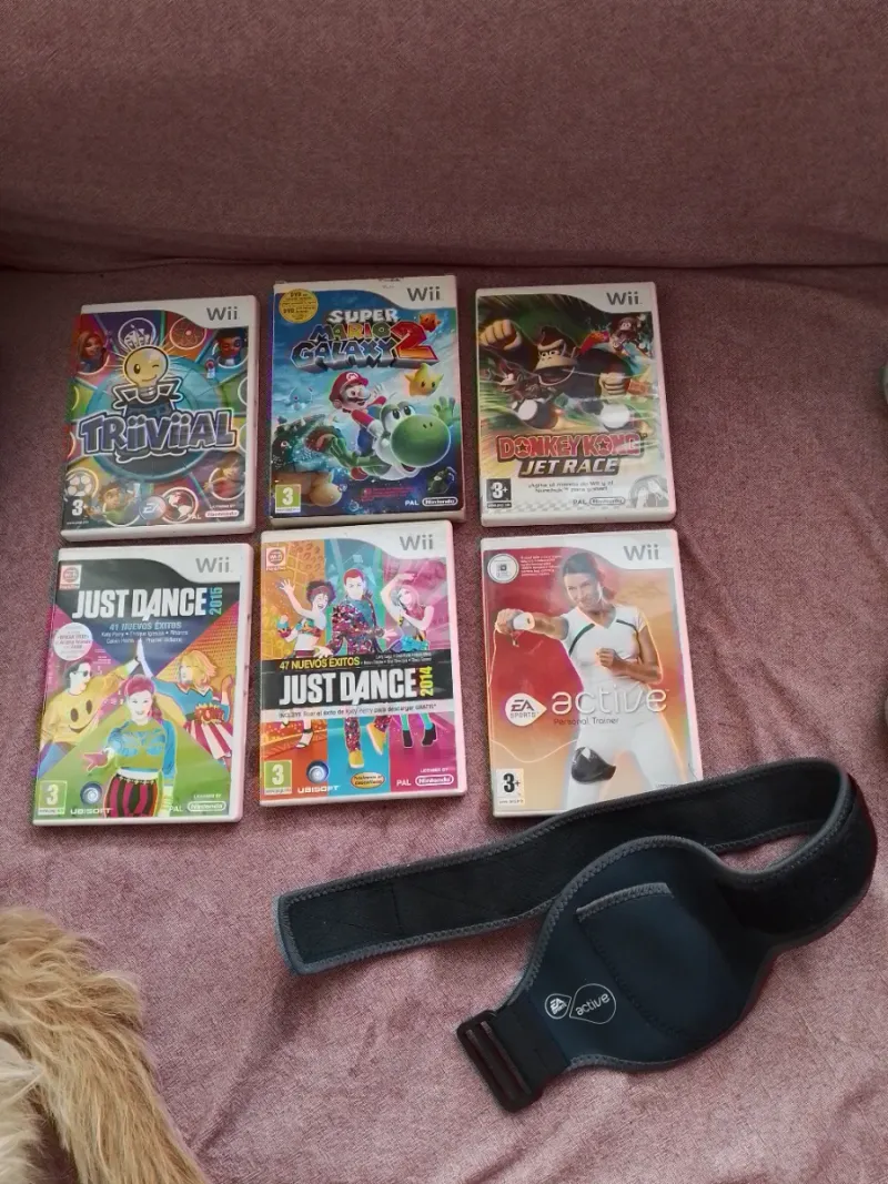 6 Juegos Wii NINTENDO Mario, Dance,  Active, kong