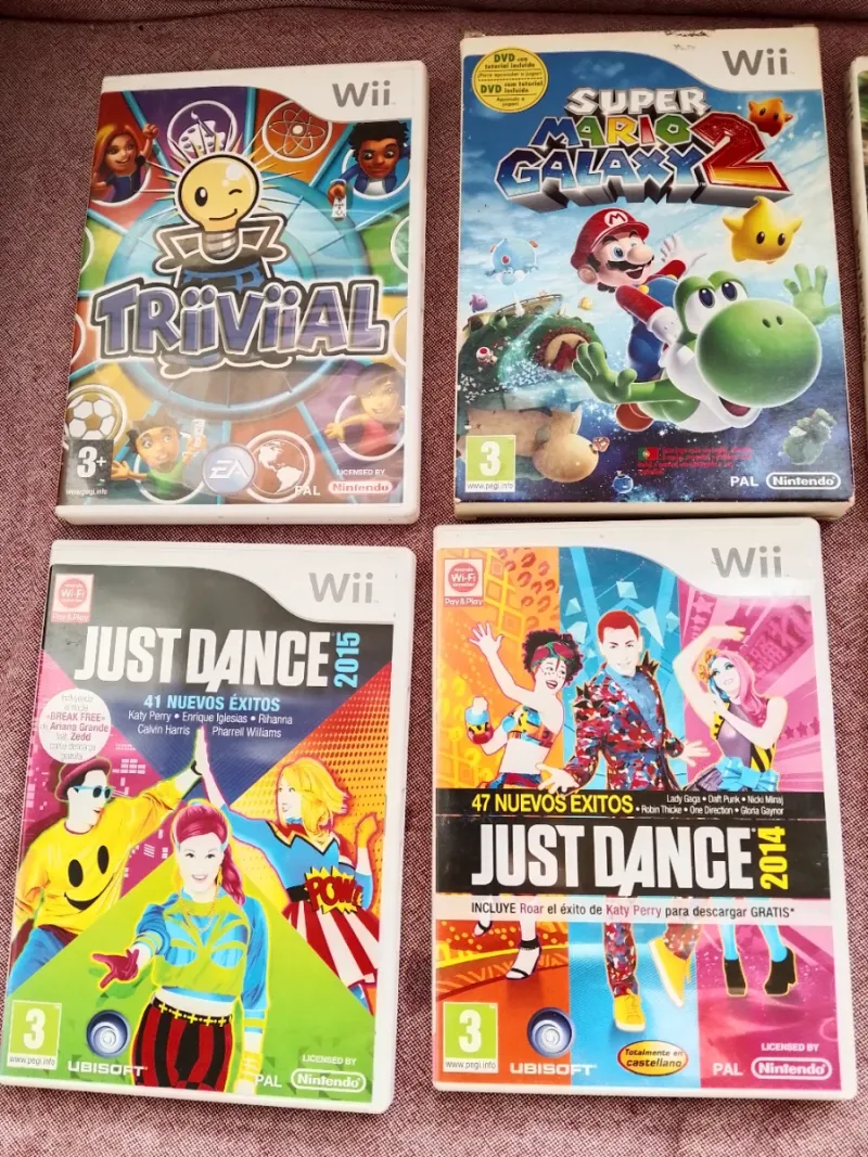 6 Juegos Wii NINTENDO Mario, Dance,  Active, kong afbeelding 2