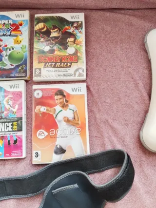 6 Juegos Wii NINTENDO Mario, Dance,  Active, kong