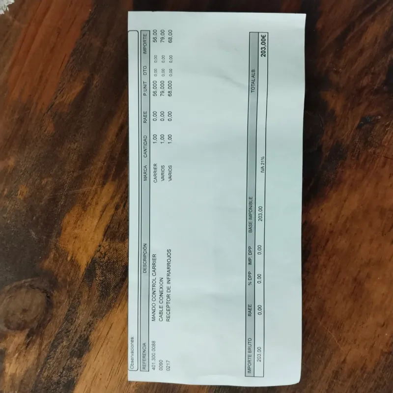 Mando Carrier Cable conexión Receptor de infrarroj afbeelding 3