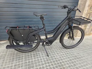 Bicicleta Eléctrica Cargobike Negra