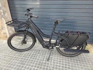 Bicicleta Eléctrica Cargobike Negra
