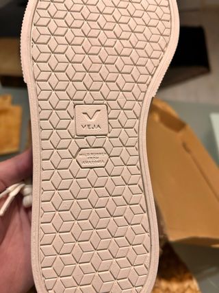 Zapatillas Veja Blancas y Verdes