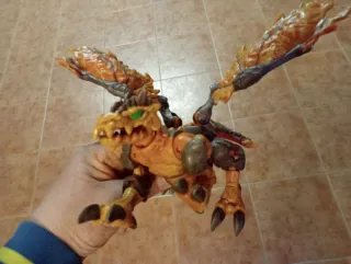 Figura Dragón Naranja Articulado