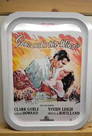 Vassoio Vintage Via col Vento David O. Selznick