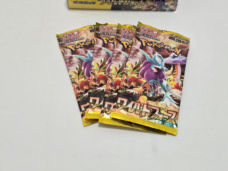 4 SOBRES Pokemon Wild Force TCG Japonés afbeelding 2