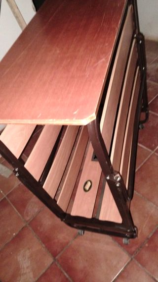 Cama Plegable Metal y Madera