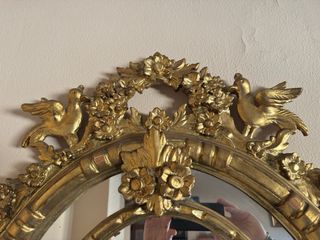 Espejo Luis XVI Oro Mid-Century