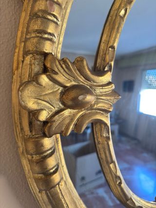 Espejo Luis XVI Oro Mid-Century