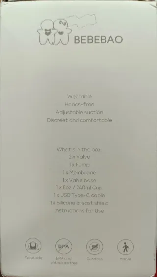 Sacaleches BEBEBAO Portátil