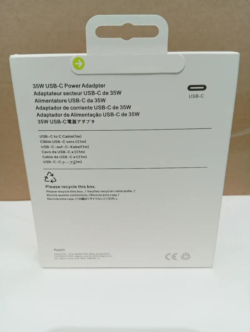 Cargador iPhone Apple 35W adaptador  y Cable usbc afbeelding 2