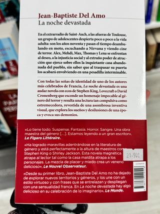 NUEVO La noche devastada – Jean-Baptiste Del Amo