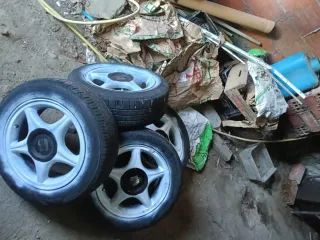 Llantas de aleación 4 unidades R14 4x100 buje 57mm