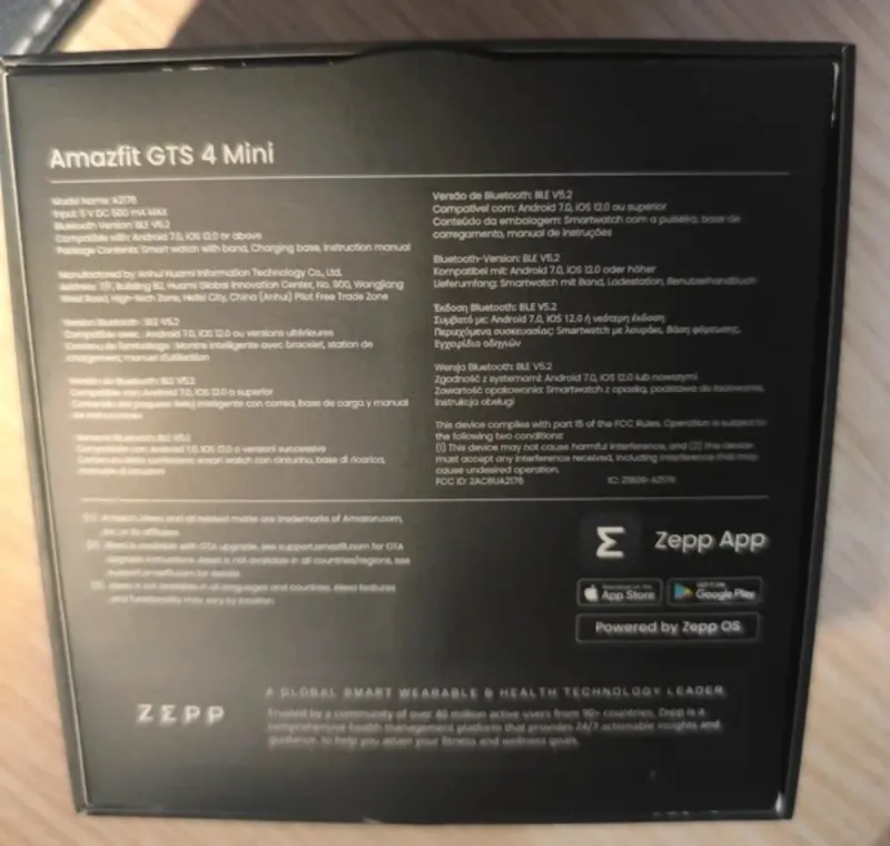 Amazfit GTS 4 mini smartwatch afbeelding 5