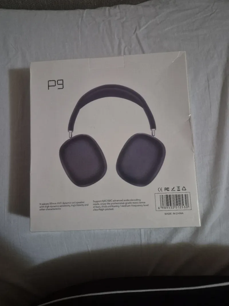 Cascos P9 inalámbricos precintados