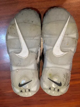 Nike Air More Uptempo Plata y Blanco