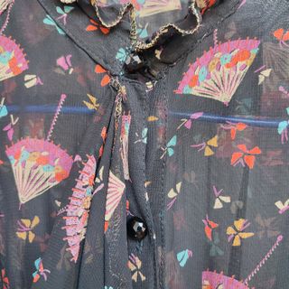 Vestido vintage elegante estampado