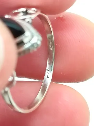 Anillo Plata 925 Ónix Negro