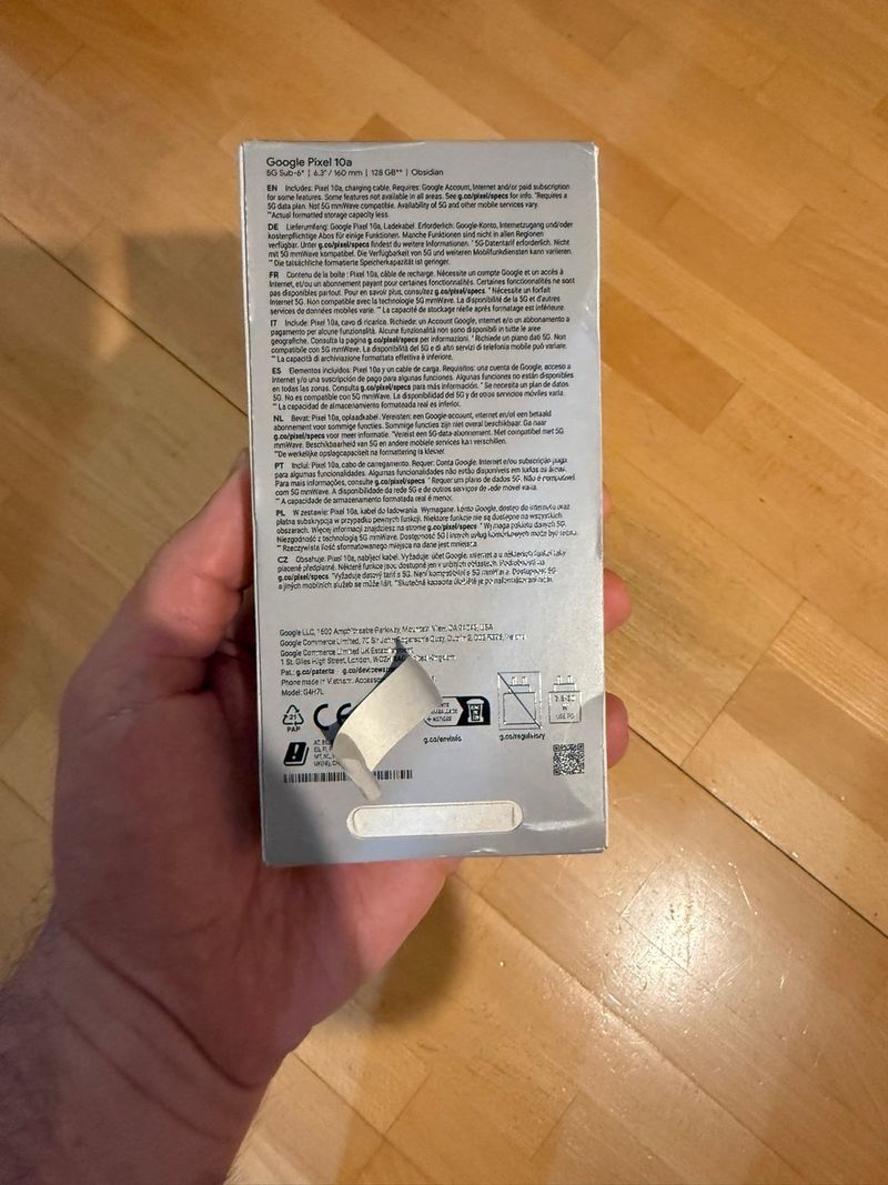 Google Pixel 10a 128GB Obsidian afbeelding 2