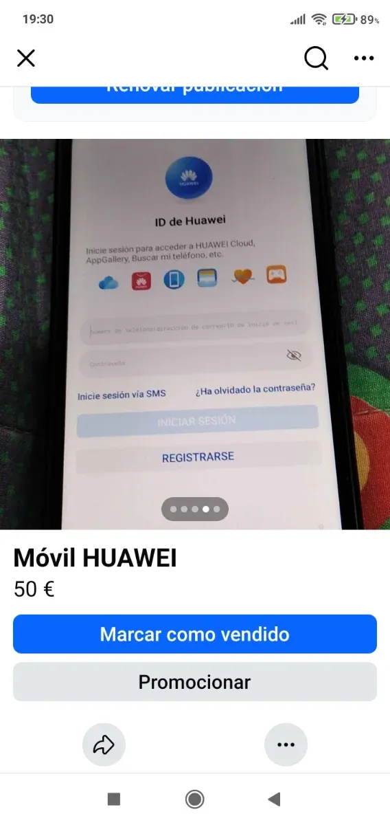 Móvil Huawei Rosa 50€ afbeelding 2