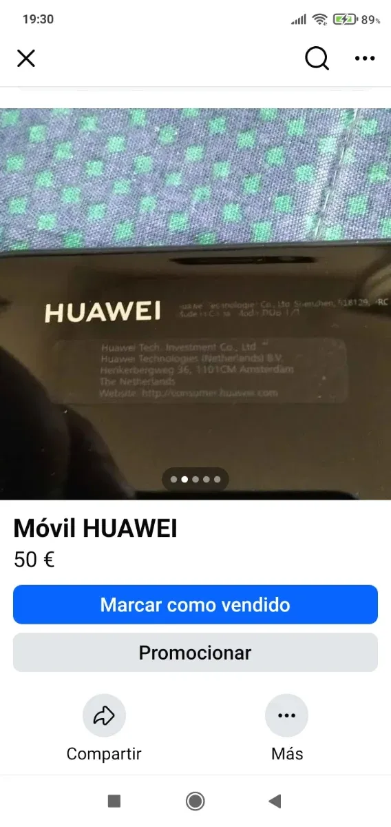 Móvil Huawei Rosa 50€ afbeelding 4