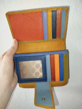 Portafoglio multicolor