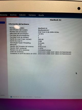 MacBook Air 13' 2014 i5.Financiamos tu compra.