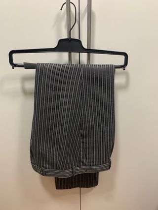 Pantalón fallero rayas grises y negras