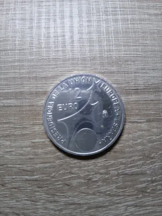 2 Monedas 12 Euros Plata 2002 Presidencia Europea
