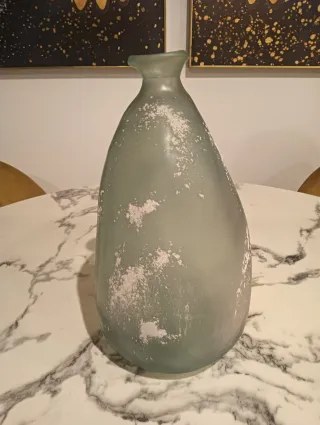 Jarrón grande decorativo verde