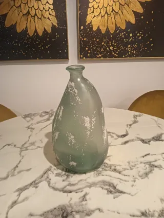 Jarrón grande decorativo verde