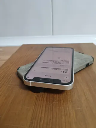 iPhone 12 mini con funda calavera