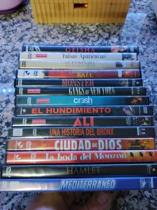 Lote Películas DVD: Geisha, Ali, Hamlet y más