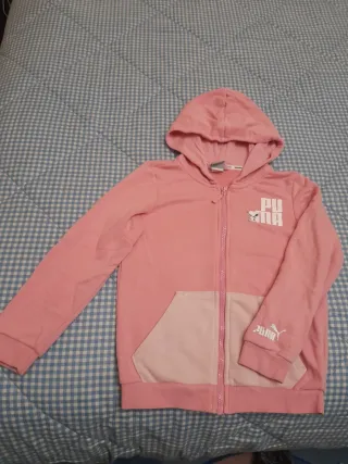 Sudadera Puma Niña Talla 7-8 Años Rosa