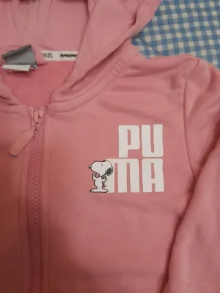 Sudadera Puma Niña Talla 7-8 Años Rosa
