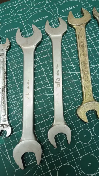 7 llaves fijas Cromo Vanadio