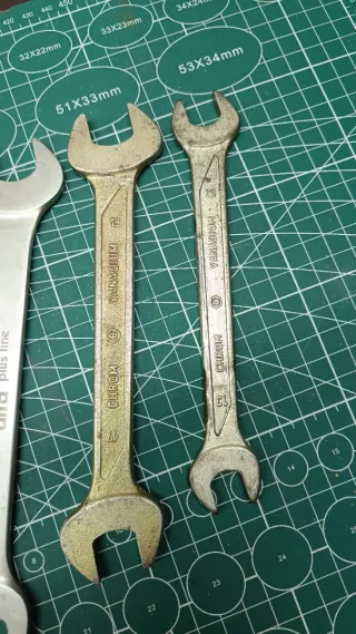 7 llaves fijas Cromo Vanadio