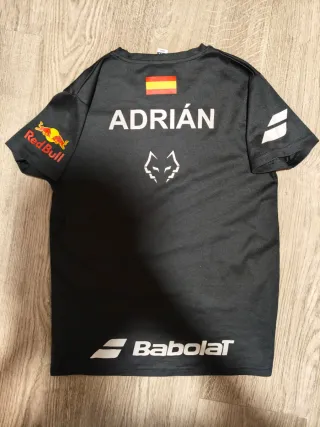 Camiseta Lebrón Pádel Babolat⭐Talla S con N:Adrián