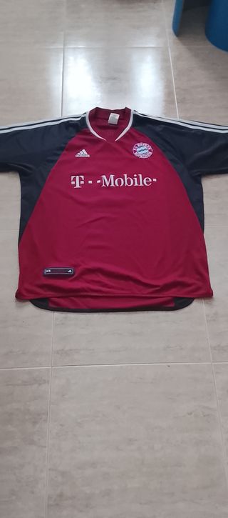 Camiseta Bayern Múnich T-Mobile, Talla XL, años 90