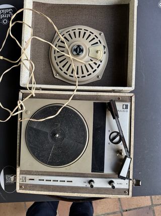 Tocadiscos Dual Vintage Beige/Marrón