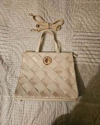 Borsa Laura Biagiotti color panna nuova