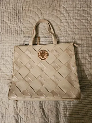 Borsa Laura Biagiotti color panna nuova