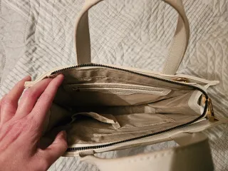 Borsa Laura Biagiotti color panna nuova