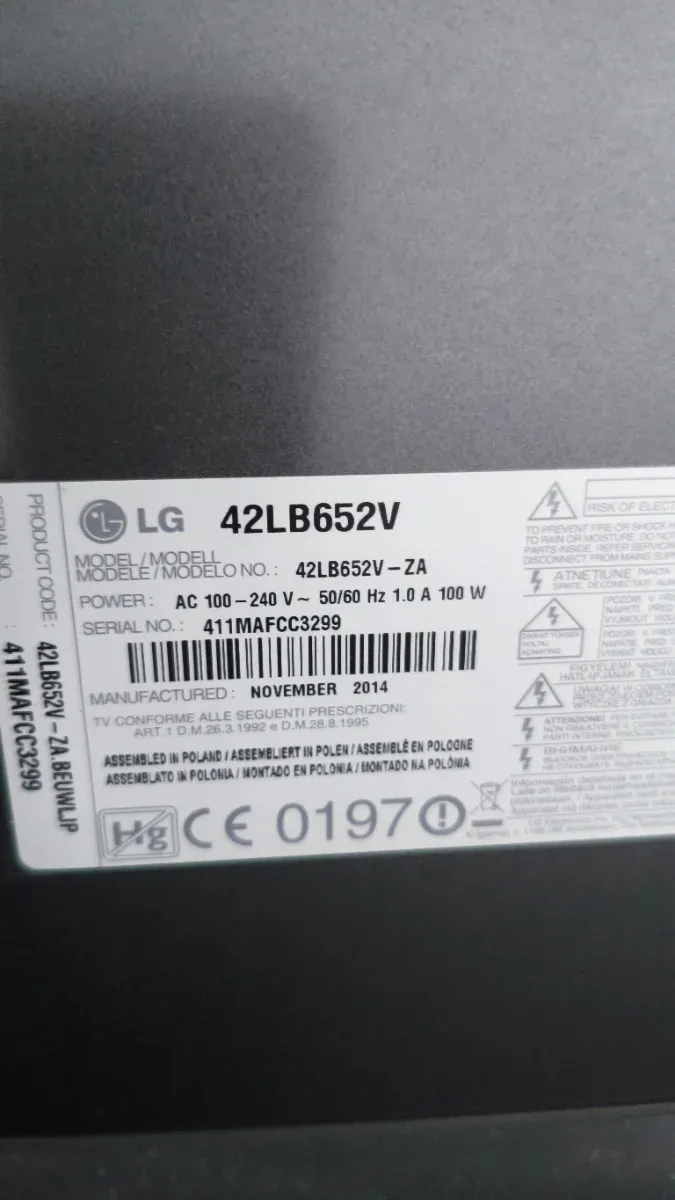 Tv LG 42" smart tv afbeelding 2