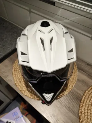 Casco Moto Airoh Comander 2 Blanco (sin intercom)
