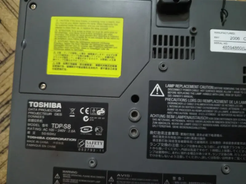 Videoproyector Toshiba Gris Blanco afbeelding 5