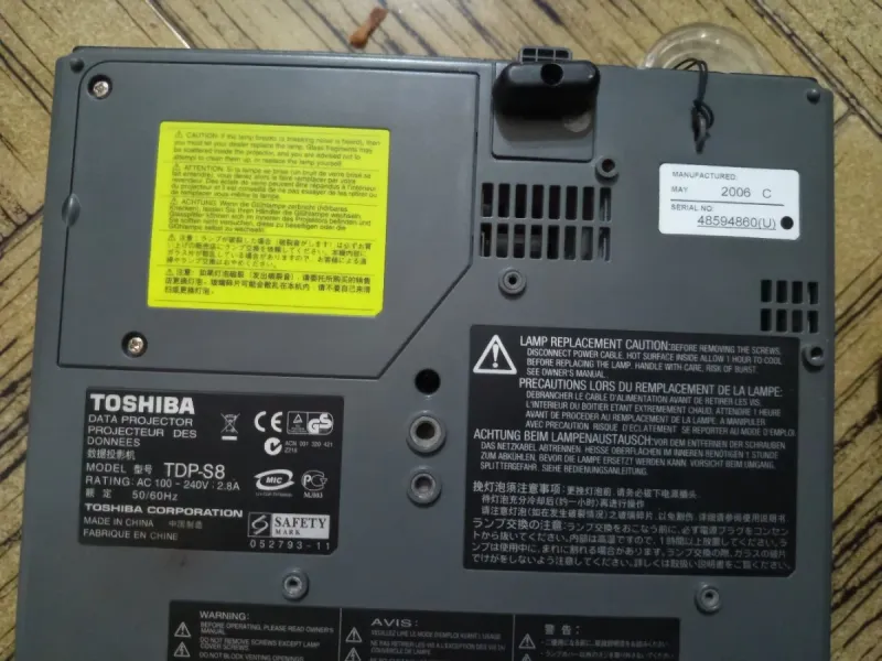 Videoproyector Toshiba Gris Blanco afbeelding 8
