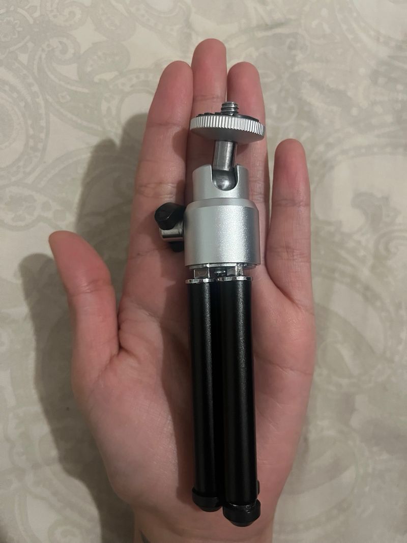 Mini trípode aluminio ligero afbeelding 2